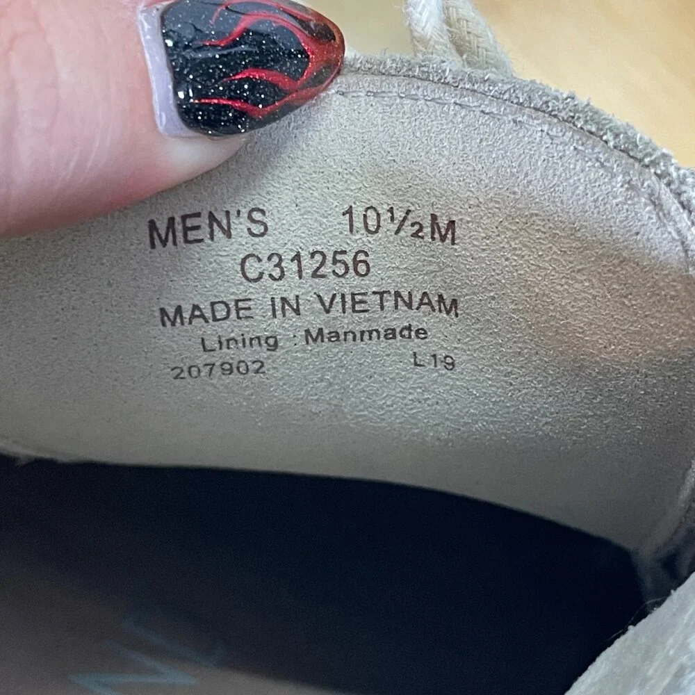 Cole Haan Men 10.5 Gray Beige ZeroGrand Oxford C31256 Suede Leather Lightweight - Picture 9 of 9